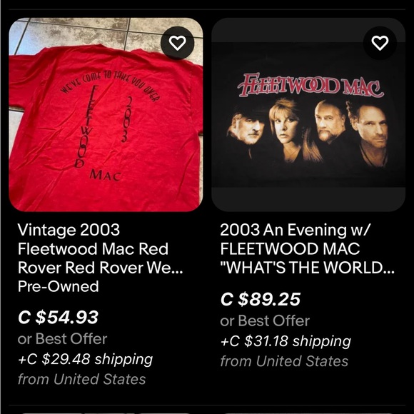 Vintage Fleetwood Mac T-Shirt / 2003 / XL / Say You Will - Picture 7 of 7